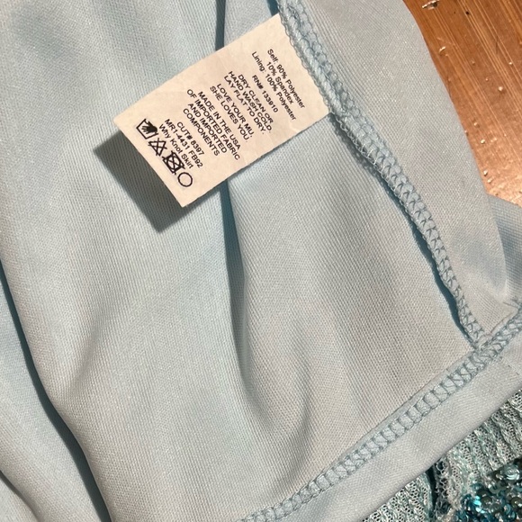 NWT Show Me Your Mumu Frosty Blue Sequin Why Not Skirt Size S - Picture 10 of 15